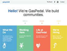 Tablet Screenshot of gaspedal.com